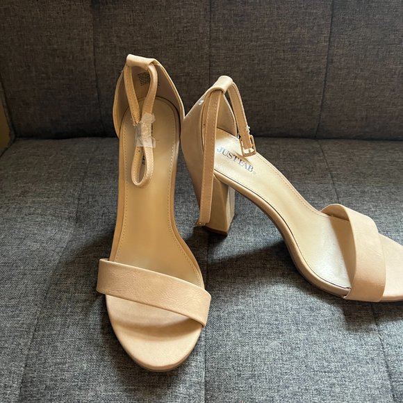 Brand New Nude Open Toe Heels - Picture 3 of 3